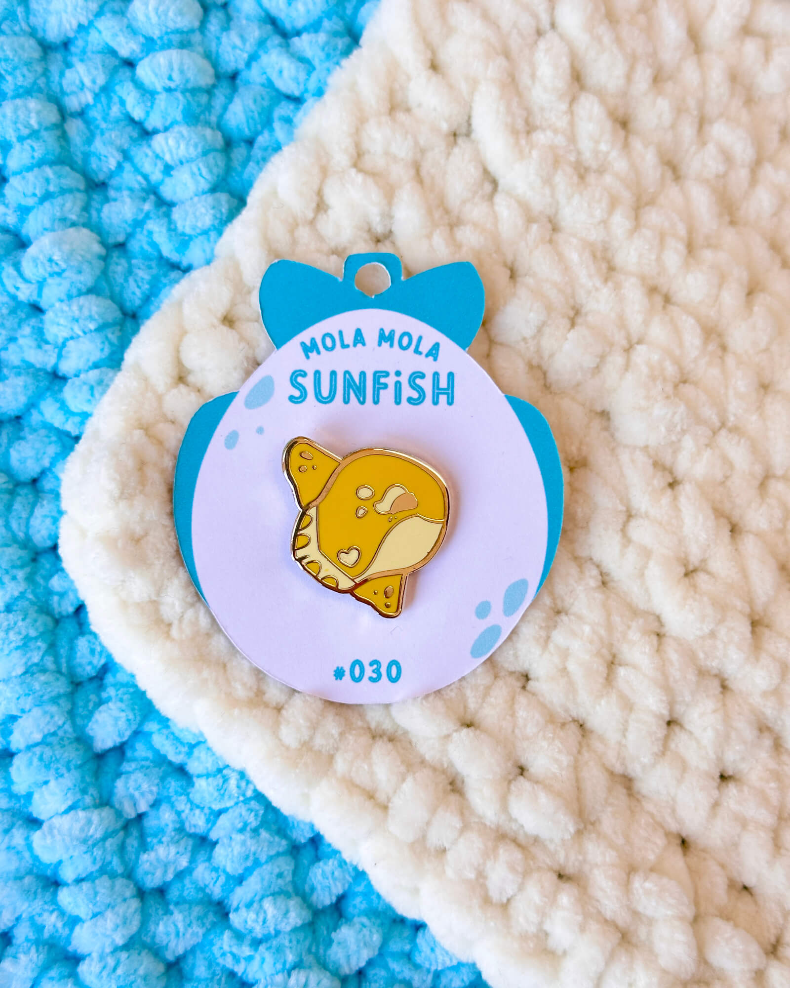 Sunny Mola Mola Sunfish Enamel Pin - Designed by Evy Benita - Critumi Series - All Rights Reserved (6) - Evy Benita