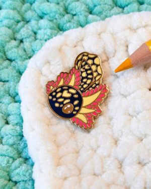 Tarahumara Salamander Enamel Pin Badge