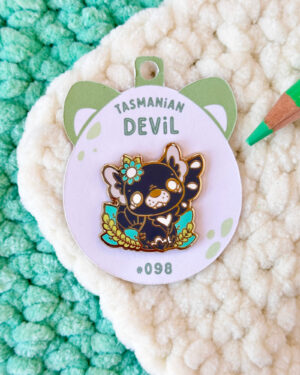Tasmanian Devil Enamel Pin Badge