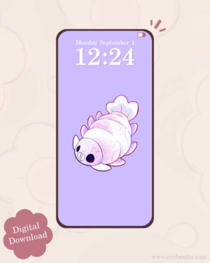 Swimming Isopod Digital Wallpaper