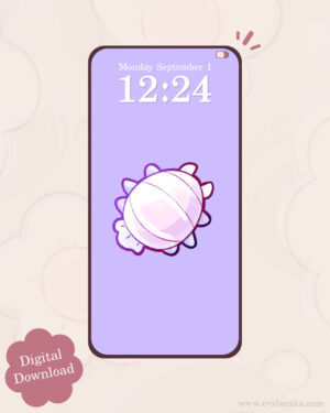 Minimalist Isopod Digital Wallpaper