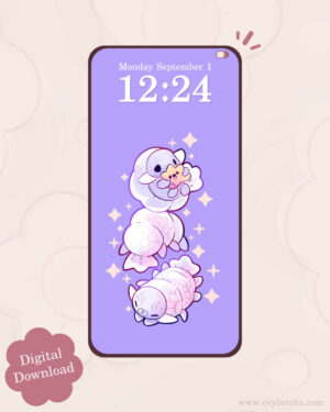 Sparkly Isopods Digital Wallpaper