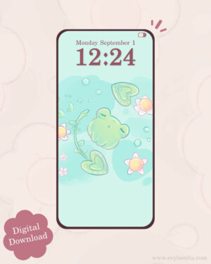 Lily Pond Dreams Digital Wallpaper