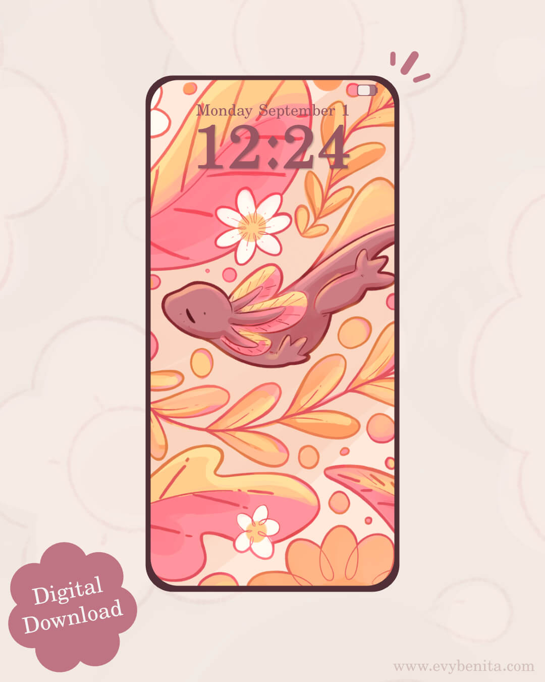 Wallpaper Mudpuppy Autumn River - Evy Benita