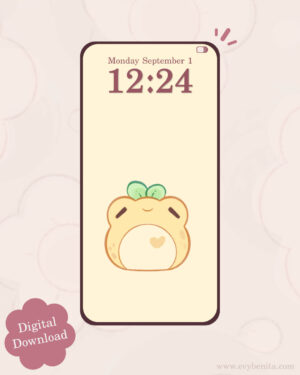 Lemon Froot Frog Digital Wallpaper