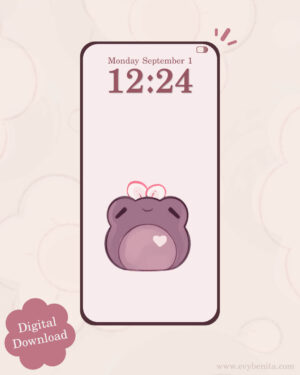 Vanilla Bean Froot Frog Digital Wallpaper