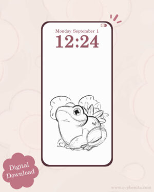 Sketchbook Toad Digital Wallpaper