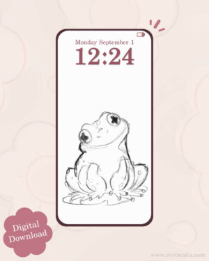 Sketchbook Toad Digital Wallpaper