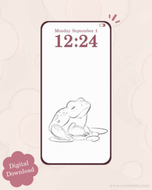 Sketchbook Toad Digital Wallpaper