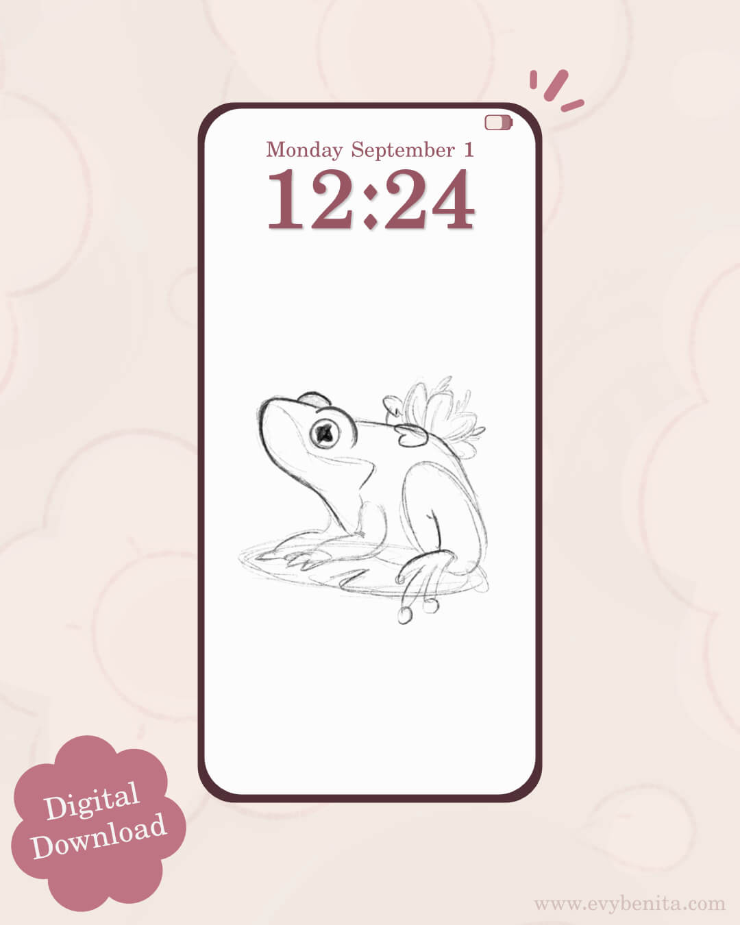 Wallpaper Pack Frog Sketch 9 - Evy Benita