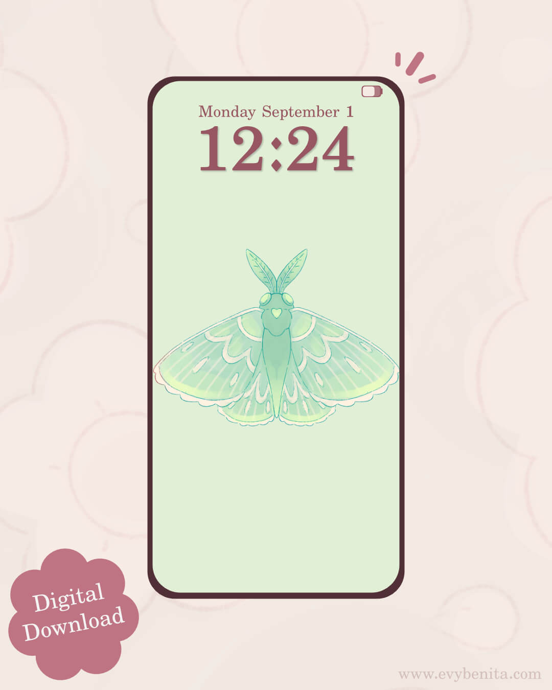 Wallpaper Pack Moth 4 - Evy Benita