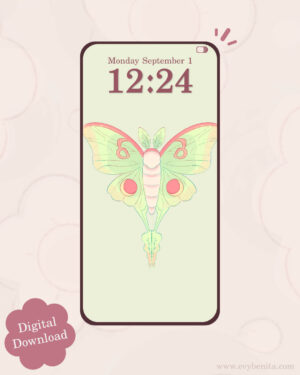 Luna Moth Digital Wallpaper