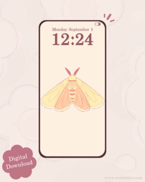 Isabella Tiger Moth Digital Wallpaper