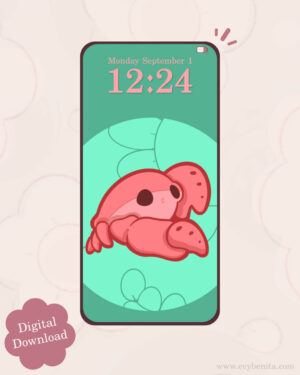 Red Claw Crab Digital Wallpaper