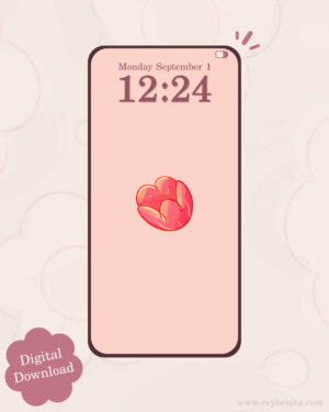 Warm Open Tulip Digital Wallpaper