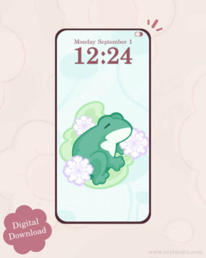 Snowflake Toad Digital Wallpaper