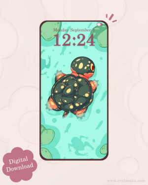 Red Spotted Terrapin Digital Wallpaper