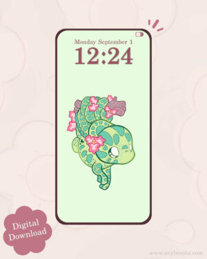 Sahel Chameleon Digital Wallpaper