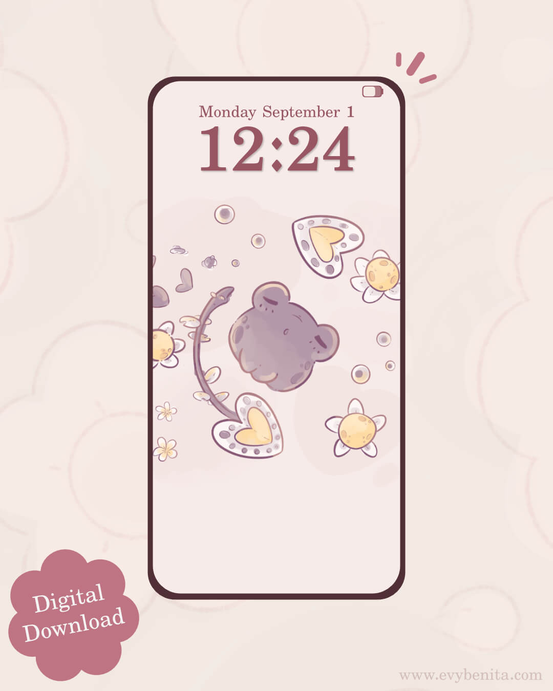 Wallpaper Vanilla Pond Dreams - Evy Benita