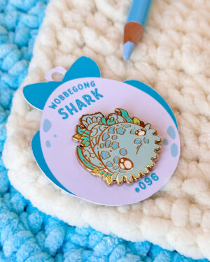 Wobbegong Shark Enamel Pin Badge