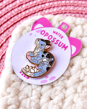 Yapok (Water Opossum) Enamel Pin Badge