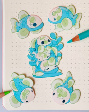 Barreleye Fish Sticker Pack