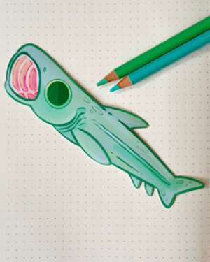 Basking Shark Long Sticker