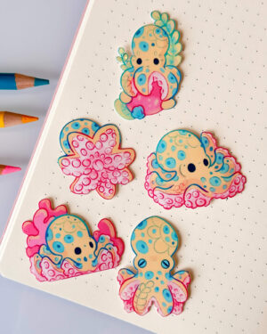 Blue-Ringed Octopus Sticker Pack