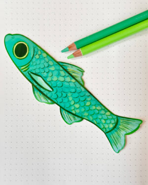 Grass Carp Long Sticker