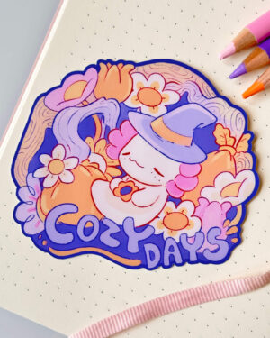 Cozy Days Lotl Witch Sticker