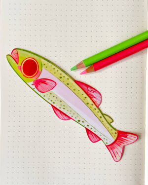Rainbow Trout Long Sticker