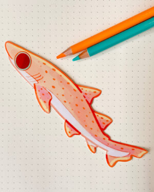 Sand Tiger Shark Long Sticker