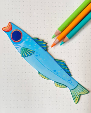 Sea Bass Long Sticker