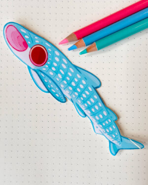 Whale Shark Long Sticker